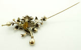 Brosche mit Turmalin und Diamanten