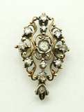 Historischer Anhänger mit Diamantrosen