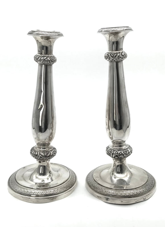 Paar Kerzenleuchter, Silber, Wien 1836