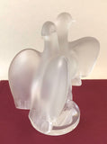 Lalique Glasskulptur „Ariane“ Turteltauben