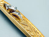 Brosche mit Granulation und Diamanten