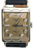 Damen Vintage Armbanduhr Longines mit Diamantindices