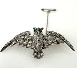 Antike Brosche „Eule“, um 1900