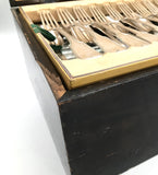 Silberbesteck für 12 Personen, in orig. Holzschatulle, um 1830