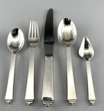 MenüBesteck f. 6 Pers. "Pyramide", Georg Jensen Dänemark