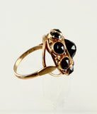 Imposanter GranatRing im alten Stil, um 1960