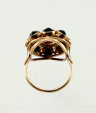 Imposanter GranatRing im alten Stil, um 1960