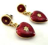 Fabergé Ohrhänger "Herzform", aus den 2000er Jahren