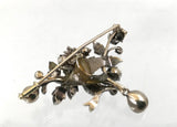 Brosche mit Turmalin und Diamanten