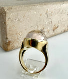 Ring mit großem Dendritenquarz