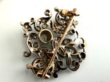Antike Diamant Brosche