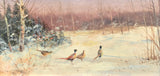 Gemäldepaar „Fasane im Wald“, W. Lorenz